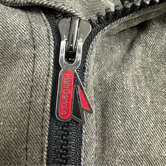 Hein Gerick Motorcycle Jacket 100% Cotton with Genuine Leather Trim Shell - Picture 8 of 14